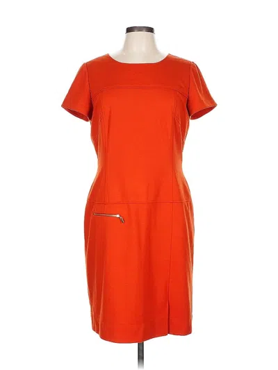 Pre-owned Tahari By Asl Casual Dress In Orange
