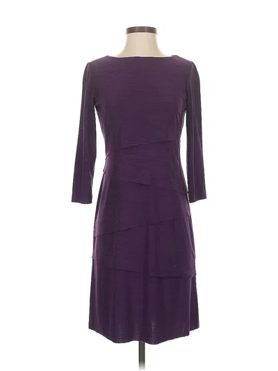 Pre-owned Tahari By Asl Casual Dress In Purple
