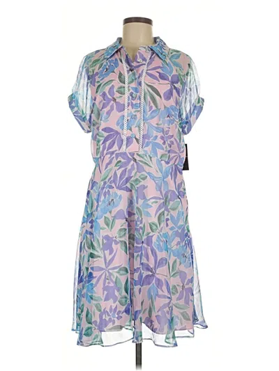 Pre-owned Tahari By Asl Casual Dress In Purple