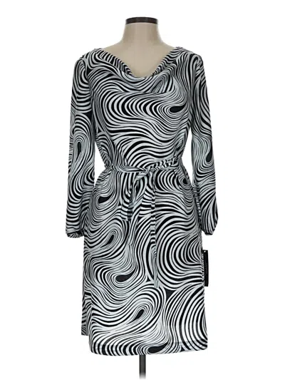 Tahari By Asl Casual Dress In Silver
