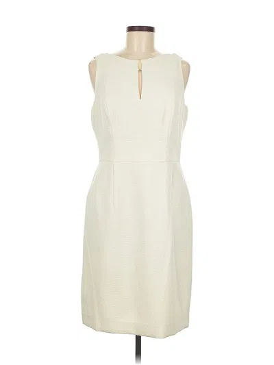 Pre-owned Tahari By Asl Casual Dress In White