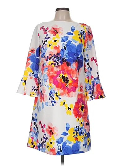 Pre-owned Tahari By Asl Casual Dress In White