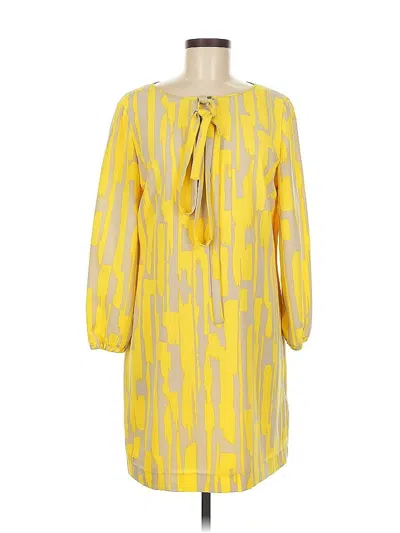 Pre-owned Tahari By Asl Casual Dress In Yellow