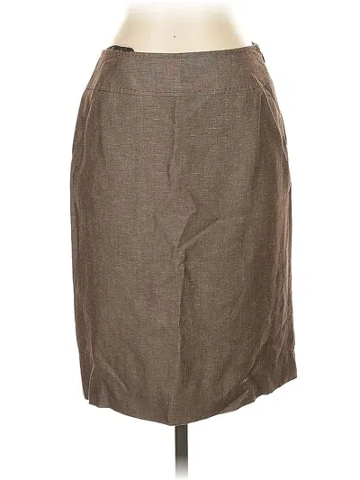 Pre-owned Tahari By Asl Casual Skirt In Brown