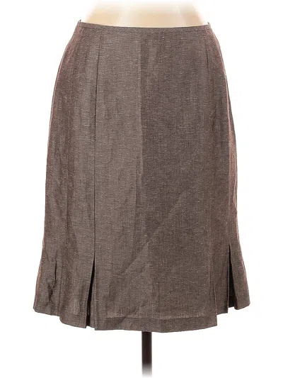 Pre-owned Tahari By Asl Casual Skirt In Brown