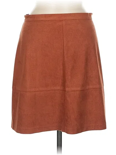 Pre-owned Tahari By Asl Casual Skirt In Brown