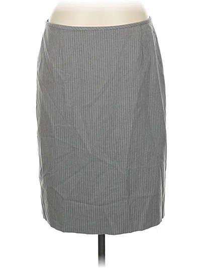 Pre-owned Tahari By Asl Casual Skirt In Gray