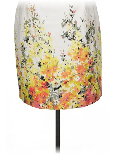 Pre-owned Tahari By Asl Casual Skirt In Yellow