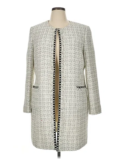 Pre-owned Tahari By Asl Coat In Ivory