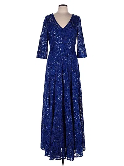 Tahari By Asl Cocktail Dress In Blue