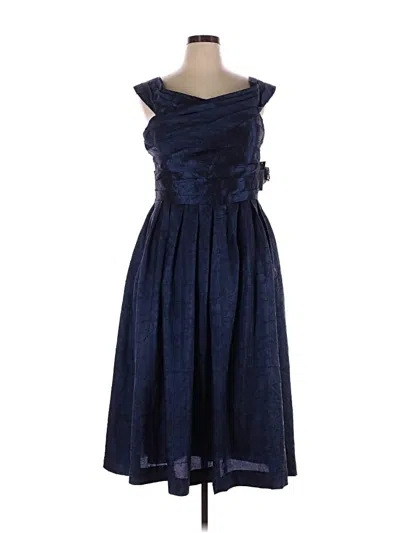 Tahari By Asl Cocktail Dress In Blue