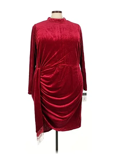Tahari By Asl Cocktail Dress In Burgundy