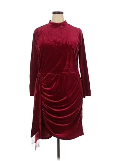 Tahari By Asl Cocktail Dress In Burgundy