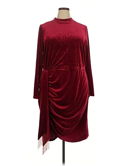 Tahari By Asl Cocktail Dress In Burgundy