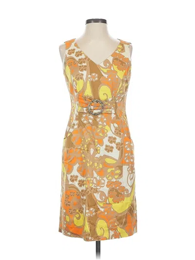 Pre-owned Tahari By Asl Cocktail Dress In Orange