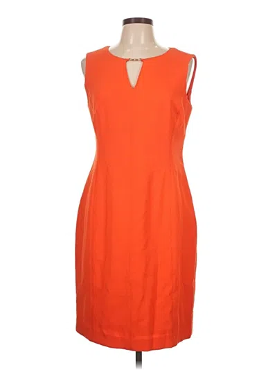 Pre-owned Tahari By Asl Cocktail Dress In Orange