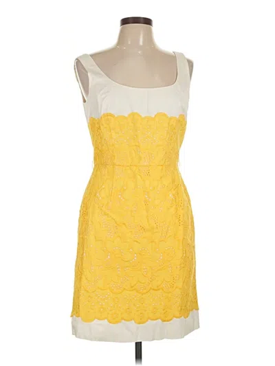 Pre-owned Tahari By Asl Cocktail Dress In Yellow