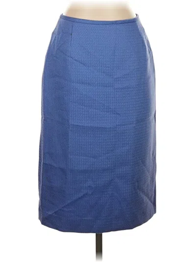 Pre-owned Tahari By Asl Formal Skirt In Blue