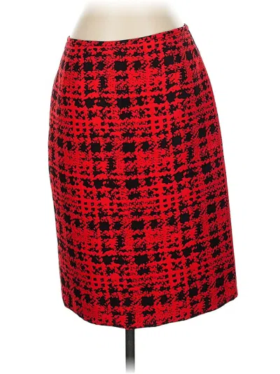 Pre-owned Tahari By Asl Formal Skirt In Red