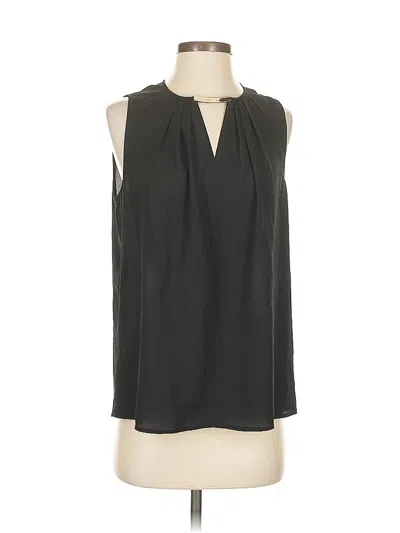 Pre-owned Tahari By Asl Sleeveless Blouse In Black