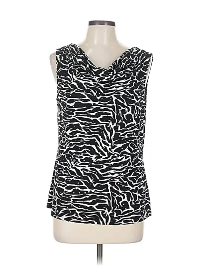 Pre-owned Tahari By Asl Sleeveless Blouse In Black