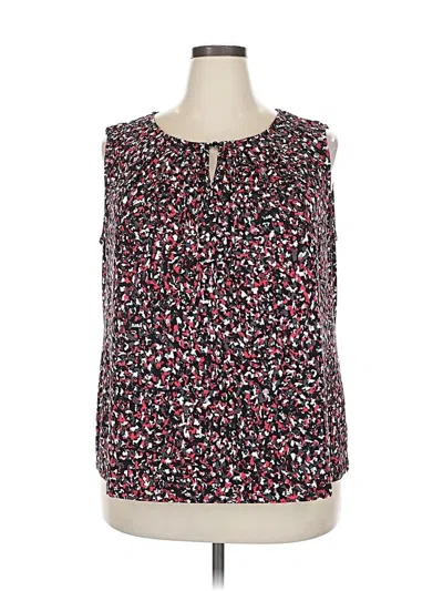 Pre-owned Tahari By Asl Sleeveless Blouse In Black