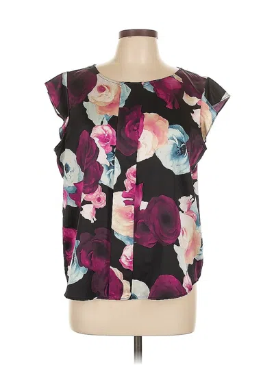 Pre-owned Tahari By Asl Sleeveless Blouse In Black