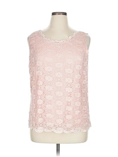 Pre-owned Tahari By Asl Sleeveless Blouse In Pink