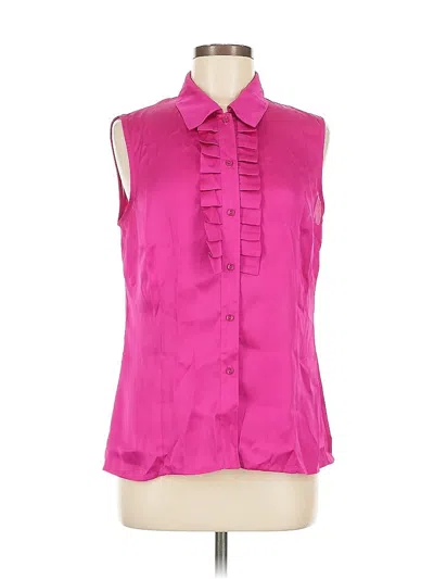 Pre-owned Tahari By Asl Sleeveless Blouse In Pink