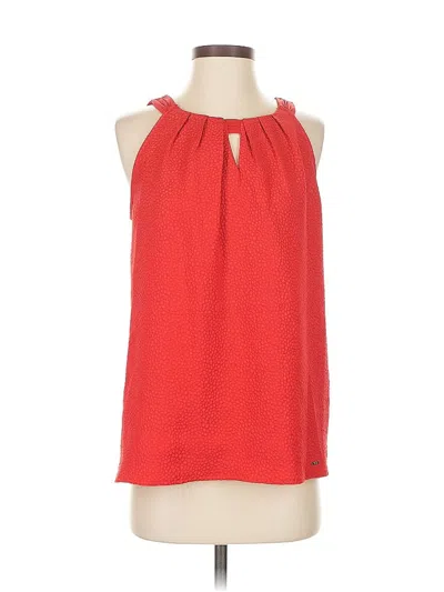 Pre-owned Tahari By Asl Sleeveless Blouse In Red