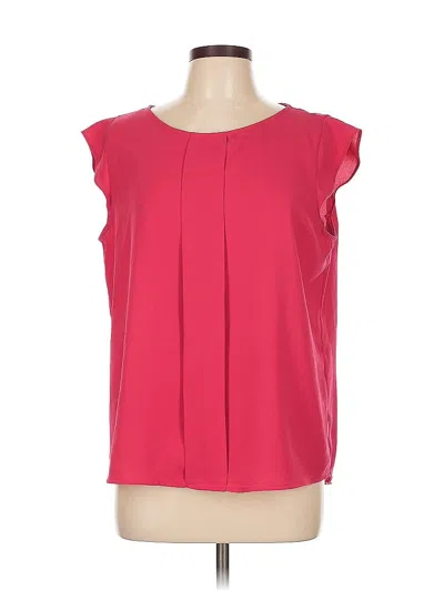 Pre-owned Tahari By Asl Sleeveless Blouse In Red