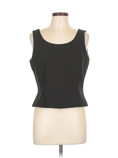 Pre-owned Tahari By Asl Sleeveless Top Black Sweetheart Neckline Tops