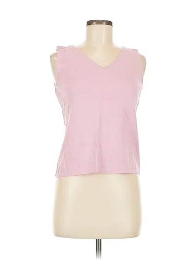 Pre-owned Tahari By Asl Sleeveless Top Pink Sweetheart Neckline Tops