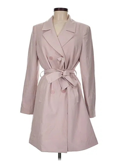 Pre-owned Tahari By Asl Trenchcoat In Pink