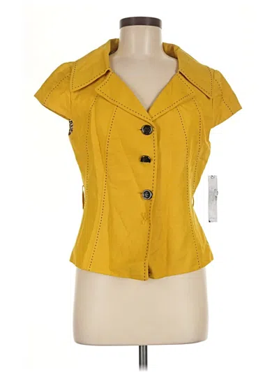 Pre-owned Tahari By Asl Vest In Yellow