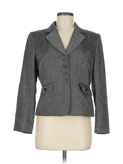 Pre-owned Tahari By Asl Wool Blazer Jacket In Gray