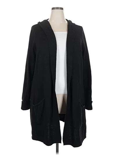 Pre-owned Tahari Cardigan Sweater In Black