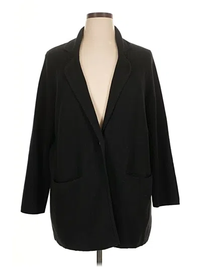 Pre-owned Tahari Cardigan Sweater In Black