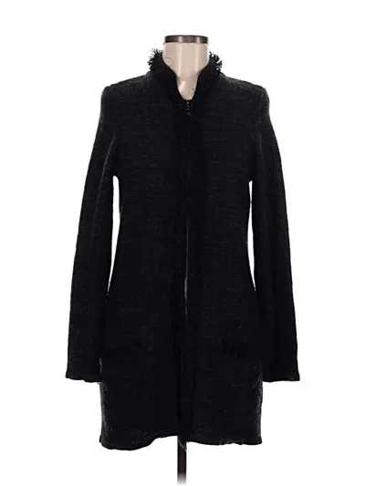 Pre-owned Tahari Cardigan Sweater In Black
