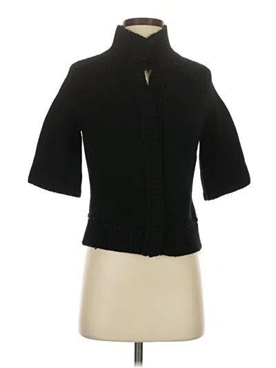 Pre-owned Tahari Cardigan Sweater In Black