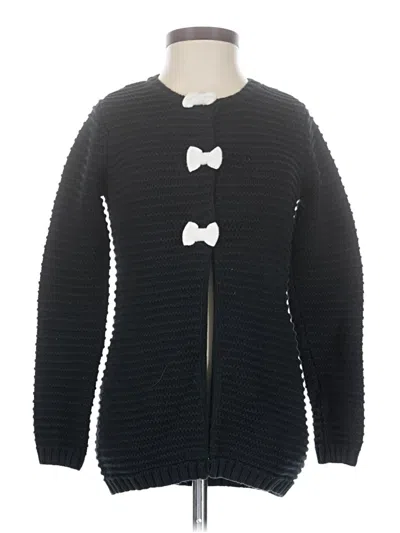 Pre-owned Tahari Cardigan Sweater In Black