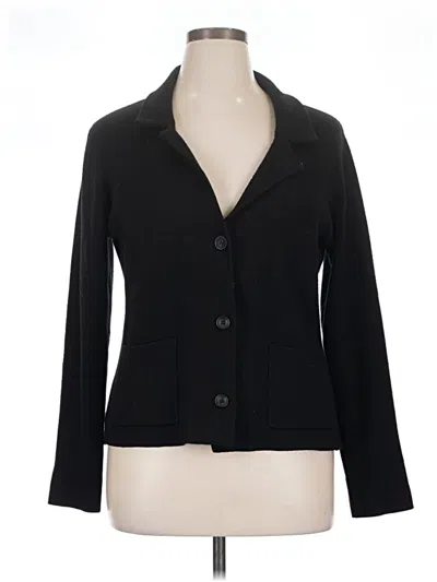 Pre-owned Tahari Cardigan Sweater In Black