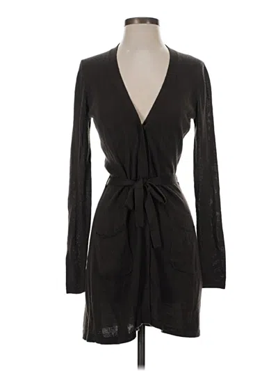 Pre-owned Tahari Cardigan Sweater In Black