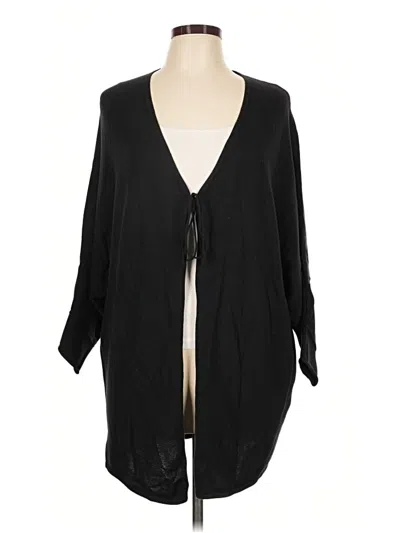 Pre-owned Tahari Cardigan Sweater In Black