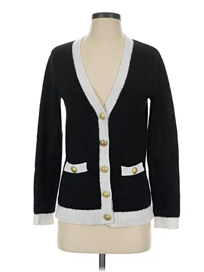 Pre-owned Tahari Cardigan Sweater In Black