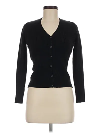 Pre-owned Tahari Cardigan Sweater In Black