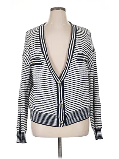 Pre-owned Tahari Cardigan Sweater In Blue