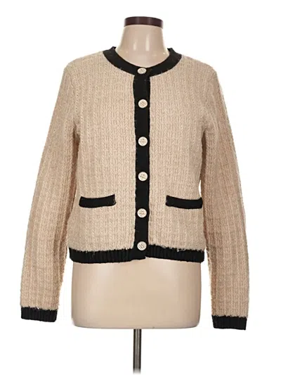 Pre-owned Tahari Cardigan Sweater In Brown