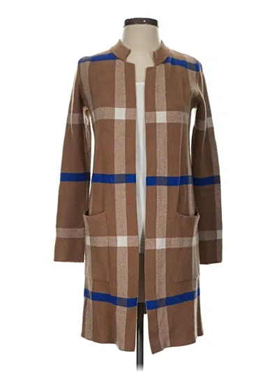 Pre-owned Tahari Cardigan Sweater In Brown