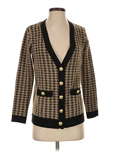 Pre-owned Tahari Cardigan Sweater In Brown